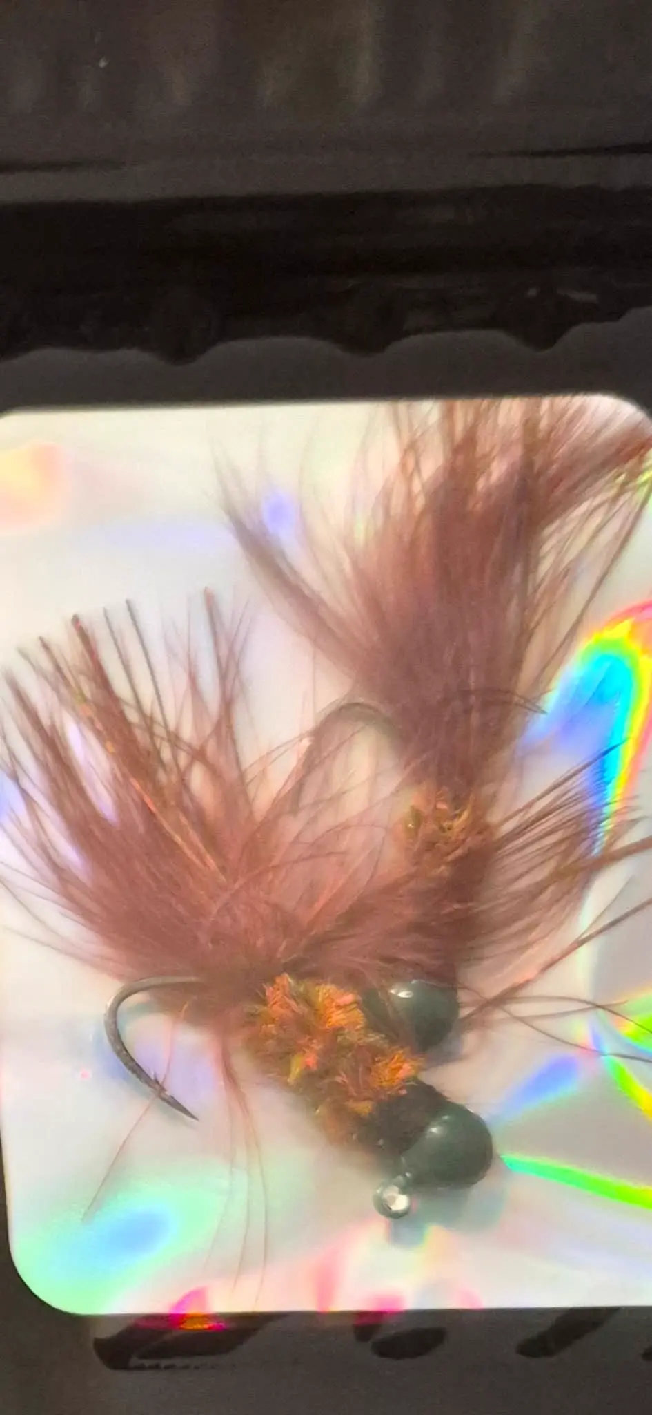 Earthworm jig — natural brown fishing lure